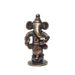 AN UNUSUAL STANDING FIGURE OF GANESHA, EASTERN INDIA, CIRCA 18TH CENTURY