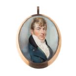 ˜A PORTRAIT MINIATURE OF JOHN SLATER OF SHELSWELL, ATTRIBUTED TO ROGER JEAN (CIRCA 1783-1828), CIRCA