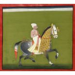 A MEWAR PAINTING OF A HORSE AND RIDER, RAJASTHAN, CIRCA 1800