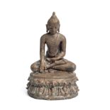 A BRONZE FIGURE OF BUDDHA, PAGAN, BURMA (NOW MYANMAR), 11TH/12TH CENTURY