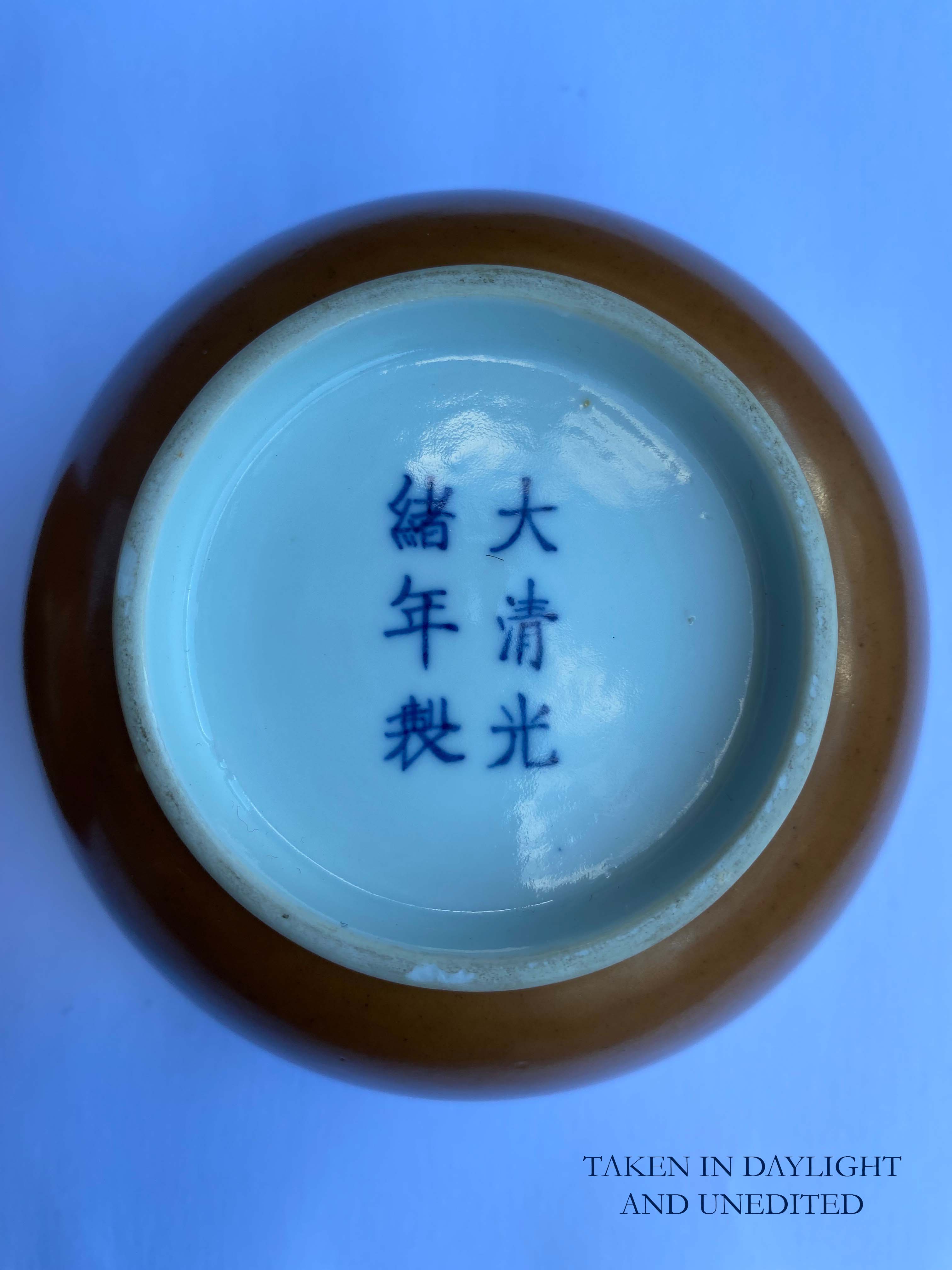 A PAIR OF CHINESE CAFE-AU-LAIT GLAZED BOWL, GUANGXU MARK AND PERIOD (1875-1908) - Image 7 of 9