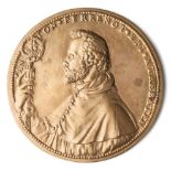 □ A BRONZE PORTRAIT MEDAL OF ANTOINE PERRENOT DE GRANVELLE (1517-1586), AFTER LEONE LEONI (C.1509-15