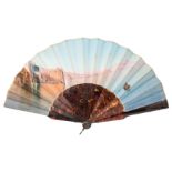 ˜AN ITALIAN TORTOISESHELL FAN, NAPLES, LATE 19TH CENTURY