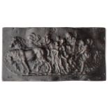 □ A BRONZE PLAQUE OF THE TRIUMPH OF HUMILITY, GERMAN, 18TH / 19TH CENTURY