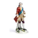 A MEISSEN FIGURE, ~AUGUSTUS III~, 20TH CENTURY