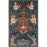 [WP] A JAIN TANTRIC PAINTING, RAJASTHAN, INDIA, FIRST HALF 20TH CENTURY