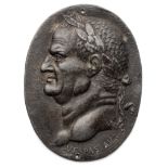 □ A LEAD MEDALLION OF EMPEROR VESPASIAN, ITALIAN, PROBABLY LATE 16TH / EARLY 17TH CENTURY