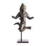 A JAVANESE BRONZE FIGURE OF A KINNARA, INDONESIA, 8TH/9TH CENTURY