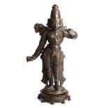 A LARGE BRONZE FIGURE OF RAMA, SOUTH INDIA, 16TH/17TH CENTURY