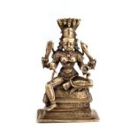 A BRONZE FIGURE OF DURGA, DECCAN, SOUTHERN INDIA, 18TH/19TH CENTURY