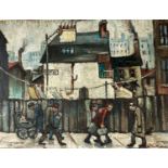 William Turner (1920 - 2013) FRSA R.Cam.A: 'East St, near Tommy Ducks', oil on board, signed and