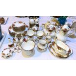A large quantity of Royal Albert Old Country Roses dinner and teaware; etc
