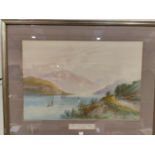 A Lewis: Loch Lomond from Tarbet, watercolour, signed indistinctly, 33 x 52 cm, framed and glazed