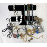 A selection of costume jewellery