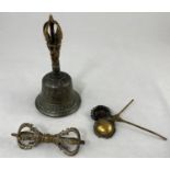 A Tibetan Vajra bell and 2 similar items