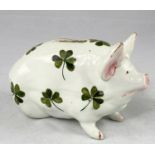 A Wemyss pig moneybox, length 17 cm