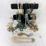 A selection of costume jewellery