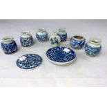 A selection of Chinese miniature vases and other miniature items
