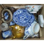 A selection of Chinese and other oriental ceramics and metalware