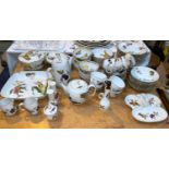 A large selection of Royal Worcester 'Evesham' dinnerware and teaware