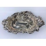 A Rococo style pierced and embossed bon-bon dish, Birmingham 1901, 2.5oz. / 72gm