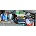 A selection of books and CDs, Blue Ray etc