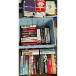 A large selection of modern mainly hard back thrillers, military fiction etc