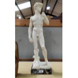 A modern resin statue: "David", after Michelangelo