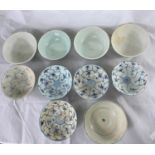 A collection of ten Tek Sing cargo bowls,