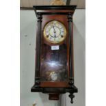 A reproduction Vienna wall clock with striking movement by "President"
