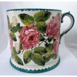 An unusually large Wemyss tyg decorated with roses, , height 24cm, diameter 25cm (missing two