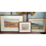 John Carlisle 1880-1916: Country scene, watercolour, 75 x 55 cm, framed and glazed; F H Henshaw RBSA