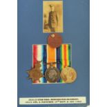 10117 Corporal A. Fletcher, 18th Battalion, Manchester Regiment 1914-15 Star trio, mounted with