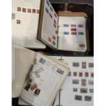 Thrre albums of Stamps, Blue Peter annuals etc
