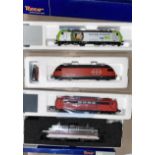 ROCO: 4 HO model locomotives: DB 151 134-4, SNCF 116058, 460 084-7 and BLS 485 003-8