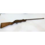 A Webley Service air rifle MkII SIZ938 with carved wooden stock