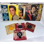 A small selection of Elvis records, including G.I.Burns.