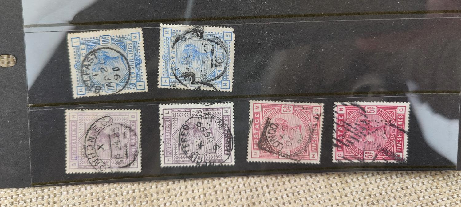 GB - QV 1883-84 high values to 10s