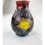 A Moorcroft baluster vase decorated in the "Seasons" pattern impressed & monogrammed height 14cm