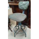 A vintage industrial style swivel chair, 'Evertaut'