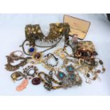 A selection of watches and costume jewellery