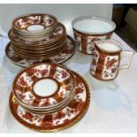 A "Chatsworth" part tea service by Royal Crown Derby, 24 pieces, no cups