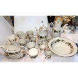 A Royal Doulton "Larchmont" part dinner/tea service, 55 pieces approx