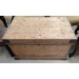 A 19th century pine toolbox