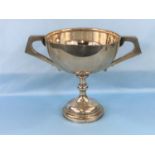 A large white metal trophy awarded for Dibrugarh Races 1937 "Sirocco" Cup marked silver on base (