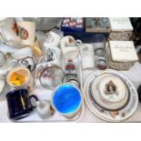 A selection of Royal Commemorative china; collectors plates; etc.