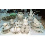 A Royal Doulton "Larchmont" part dinner/tea service, 55 pieces approx