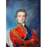 20th Century: a modern portrait of the Duke of Wellington, oil on canvas, framed