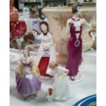 A Francesca Art figure "Northwind"; a Royal Grafton figure "Broadway"; a Royal Doulton figure "Sit";