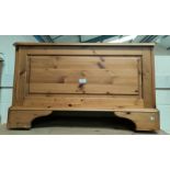 A Ducal pine blanket box